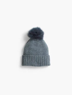 Hat Attack Cashmere Pom Hat LIGHT GREY