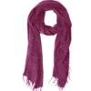 Meg Cohen Full Fringe Alpaca Scarf PINK