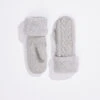 Hat Attack Cable Lined Mitten GREY