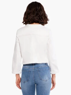 Liverpool - Braided Trim Crop Jacket WHITE -Brave Sales Store LM1019QYWWHTPRODUCT 03
