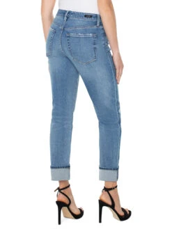 Liverpool - Marley Girlfriend Rolled Cuff LIGHT WASH -Brave Sales Store LM5158V12LWSPRODUCT 03