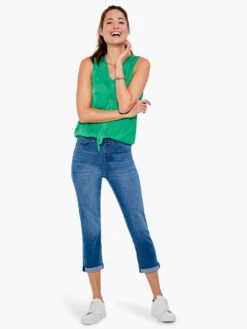 Liverpool Chloe Crop Skinny Jean With Rolled Cuff DENIM -Brave Sales Store LM7065CH1DENPRODUCT 01