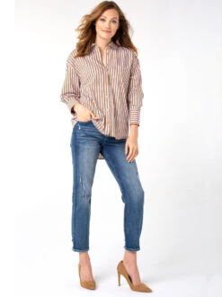 Liverpool - Kennedy Crop Straight W/ Cut Hem MEDIUM WASH -Brave Sales Store LM7195VHMWSPRODUCT 04