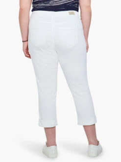 Liverpool Charlie Crop Wide Rolled Cuff WHITE -Brave Sales Store LY215QYWWHTPRODUCT 04