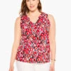 Geo Pane Tank RED MULTI