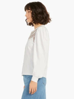 Embroidered Pop Shirt WHITE MULTI -Brave Sales Store M231085WMTPRODUCT 02