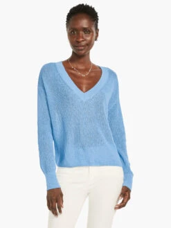 Textural V-Neck Summer Sweater ZEPHYR -Brave Sales Store M231131ZPRPRODUCT 04