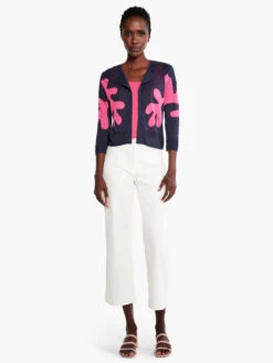 Cutout Crush Cardigan INDIGO MULTI -Brave Sales Store M231140IMIPRODUCT 04