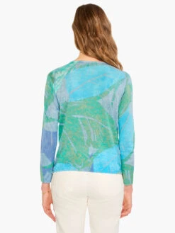 Full Bloom Sweater BLUE MULTI -Brave Sales Store M231144BLTPRODUCT 03