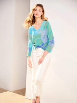 Full Bloom Sweater BLUE MULTI -Brave Sales Store M231144BLTPRODUCT 06