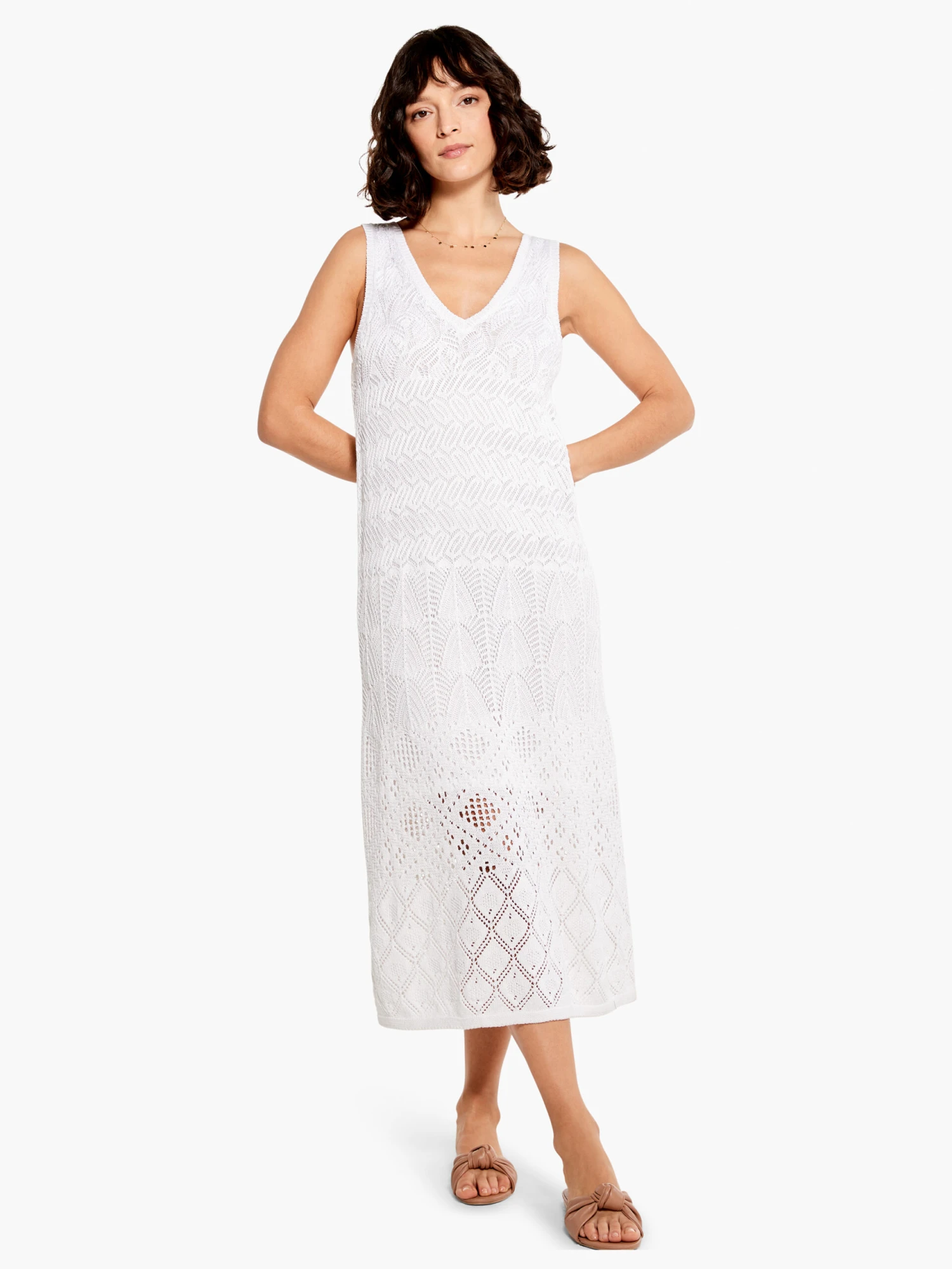 Crochet Statement Dress PAPER WHITE 4 Crochet Statement Dress PAPER WHITE - Image 4