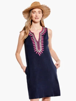 Summer Retreat Dress INDIGO MULTI