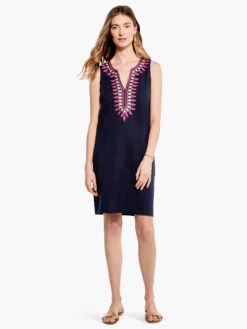 Summer Retreat Dress INDIGO MULTI -Brave Sales Store M231258IMIPRODUCT 04