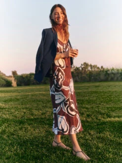 Central Park Scrunch Sleeve Jacket BLUE MULTI -Brave Sales Store M231509BLTPRODUCT 05