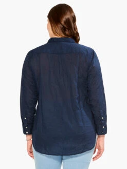 Cotton Boyfriend Shirt DARK INDIGO -Brave Sales Store M231605WDIDPRODUCT 03