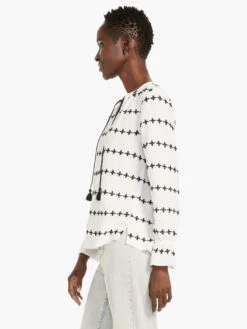 Plus One Top WHITE MULTI -Brave Sales Store M231614WMTPRODUCT 02