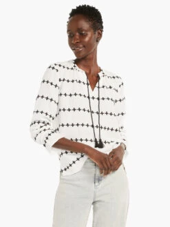 Plus One Top WHITE MULTI -Brave Sales Store M231614WMTPRODUCT 04