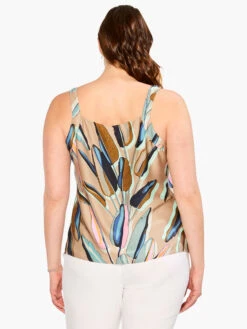 Banana Leaves Tank AQUA MULTI -Brave Sales Store M231624WAQLPRODUCT 03