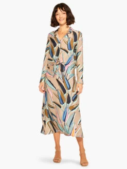 Banana Leaves Top AQUA MULTI -Brave Sales Store M231634AQLPRODUCT 04