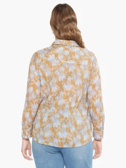 Midday Meadows Crinkle Shirt BLUE MULTI -Brave Sales Store M231639WBLTPRODUCT 03