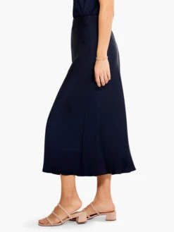 Crepe Slip Skirt DARK INDIGO -Brave Sales Store M231709DIDPRODUCT 03