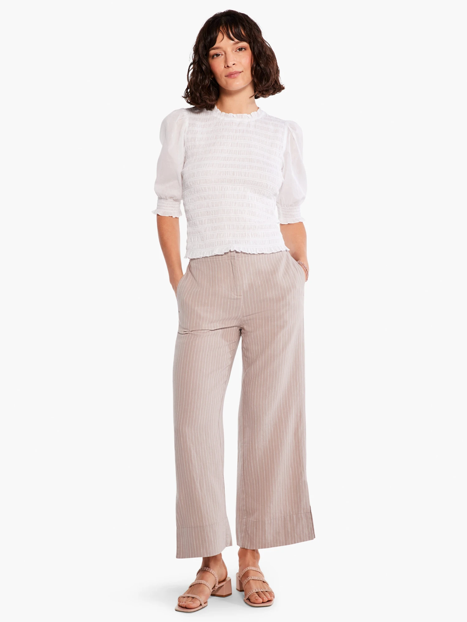 Central Park Wide-Leg Ankle Pant NEUTRAL MULTI 2 Central Park Wide-Leg Ankle Pant NEUTRAL MULTI - Image 2