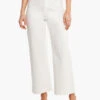 NZ Denim Mid Rise Wide-Leg Crop Jean PAPER WHITE
