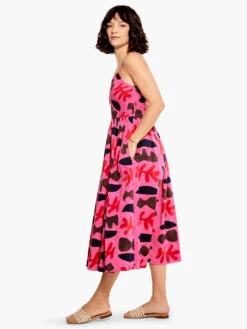 Cutout Crush Dress PINK MULTI -Brave Sales Store M231901PKMPRODUCT 02