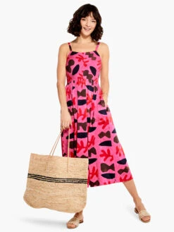 Cutout Crush Dress PINK MULTI -Brave Sales Store M231901PKMPRODUCT 04