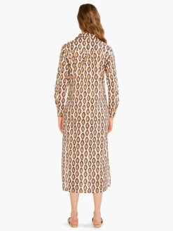 Falling Diamonds Dress ORANGE MULTI -Brave Sales Store M231902ORMPRODUCT 03