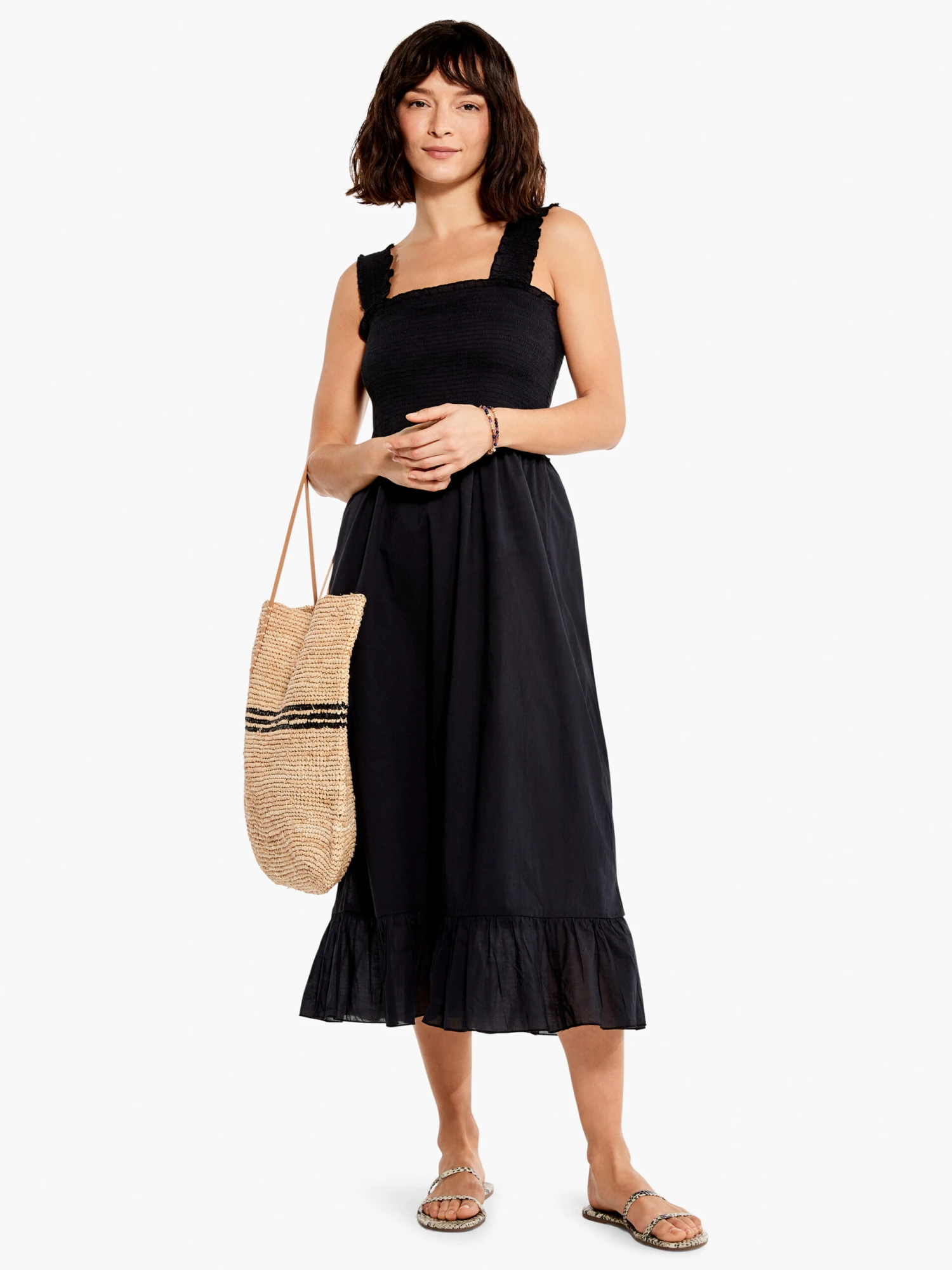 Cotton Lawn Smocked Dress 1 Cotton Lawn Smocked Dress