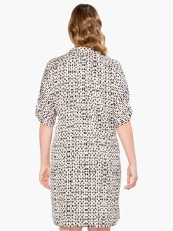 Inky Dots Dress WHITE MULTI -Brave Sales Store M231915WWMTPRODUCT 03