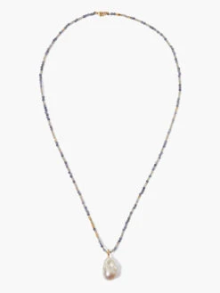 Chan Luu - Pearl Iolite Beaded Necklace MULTI