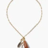 Chan Luu - Multi Tear Drop Necklace PINK MULTI