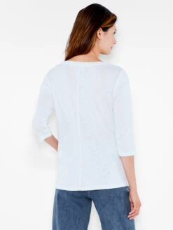 NZT 3/4 Sleeve Boat Tee PAPER WHITE -Brave Sales Store NZTESS1004PWHPRODUCT 03