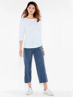 NZT 3/4 Sleeve Boat Tee PAPER WHITE -Brave Sales Store NZTESS1004PWHPRODUCT 04