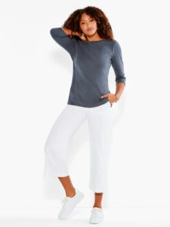 NZT 3/4 Sleeve Boat Tee QUARRY -Brave Sales Store NZTESS1004QUAPRODUCT 04