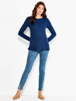 NZT Sweet Dreams Long Sleeve Crew Tee DARK INDIGO -Brave Sales Store NZTESS1016DIDPRODUCT 04