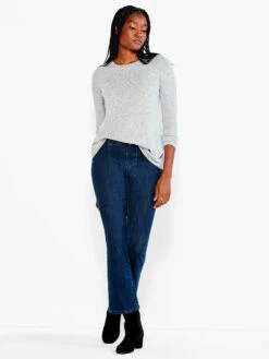 NZT Sweet Dreams Long Sleeve Crew Tee GREY MIX -Brave Sales Store NZTESS1016GRMPRODUCT 04