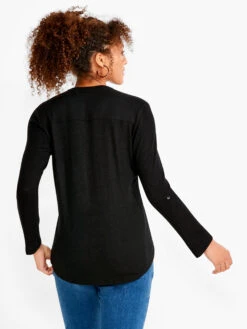 NZT Sweet Dreams Convertible Sleeve Shirt BLACK ONYX -Brave Sales Store NZTESS1068BLXPRODUCT 03