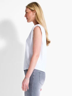 NZT Power Shoulder Crew Tank PAPER WHITE -Brave Sales Store NZTF232035PWHPRODUCT 02