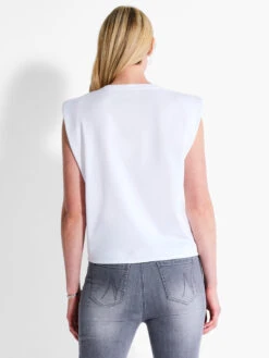 NZT Power Shoulder Crew Tank PAPER WHITE -Brave Sales Store NZTF232035PWHPRODUCT 03