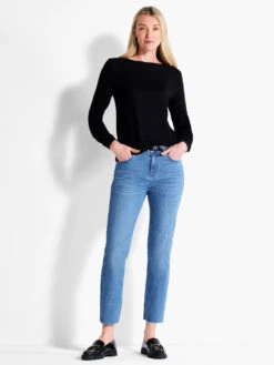 NZT Sweet Dreams Ruched Sleeve Crew Neck -Brave Sales Store NZTF232037BLXPRODUCT 04