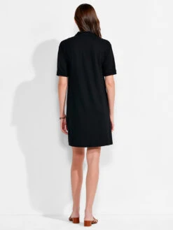 NZT Short Sleeve Notched V Dress -Brave Sales Store NZTM231259BLXPRODUCT 03