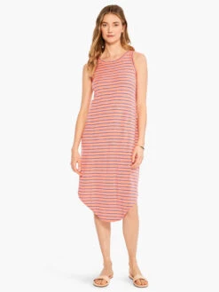 NZT Striped Tank Dress ORANGE MULTI -Brave Sales Store NZTM231264ORMPRODUCT 04