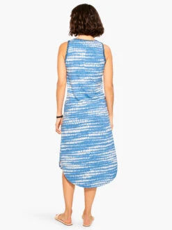 NZT Dotty Lines Tank Dress BLUE MULTI -Brave Sales Store NZTM231274BLTPRODUCT 03