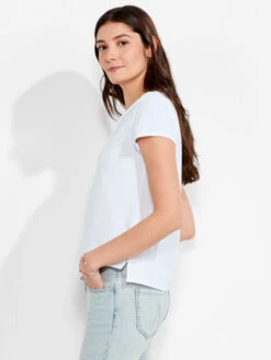 NZT Short Sleeve Roll V Tee PAPER WHITE -Brave Sales Store NZTM232013PWHPRODUCT 02