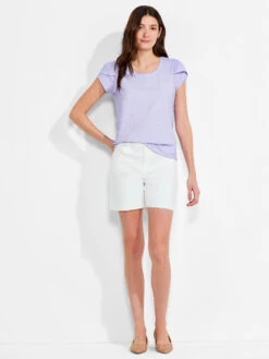 NZT Short Sleeve Tulip Sleeve Scoop Tee JUICY VIOLET -Brave Sales Store NZTM232014JVLPRODUCT 04