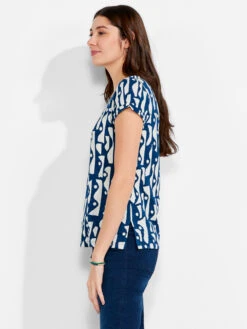 NZT High Seas Short Sleeve V Tee BLUE MULTI -Brave Sales Store NZTM232022BLTPRODUCT 02