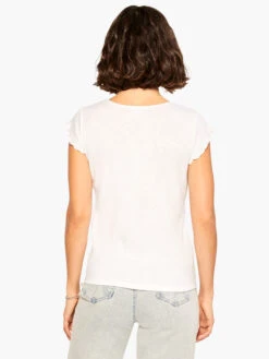 NZT Short Sleeve Scoop Lettuce Edge Tee PAPER WHITE -Brave Sales Store NZTM232026PWHPRODUCT 03